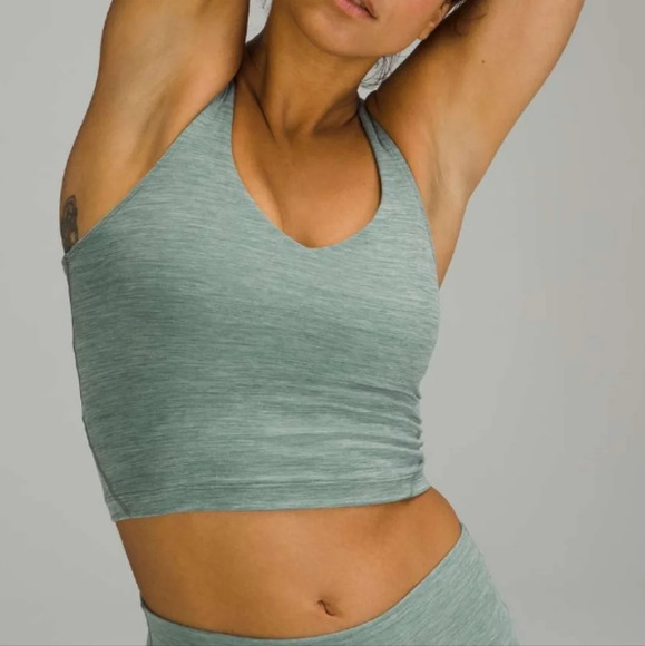 Lululemon Align Crop Tank Heathered Tidewater Teal Size 14 - Picture 14 of 14